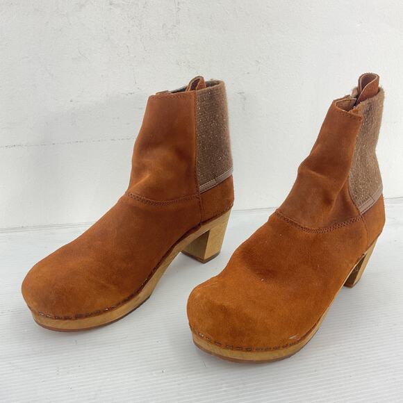 Sanita Brown Suede Ankle Boots - Picture 2 of 6